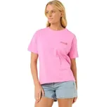 Rip curl dámské tričko Ocean Tech Relaxed Pink | Růžová | Velikost S | 100% bavlna