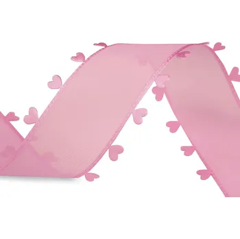 Stuha Stuha se srdíčky šíře 40 mm