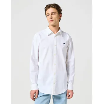 Pánská košile Pánská košile Wrangler LS Shirt 112350485 White Oxford Velikost: 3XL