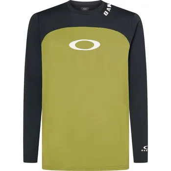 cyklistický dres OAKLEY - dres Free Ride RC LS zelená XL