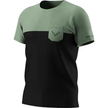 Pánské tričko Triko Dynafit Transalper Pocket sage 2025 Barva: černá / zelená, Velikost: M