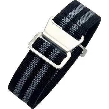 Řemínek na hodinky Nylonový řemínek Ricardo, černý