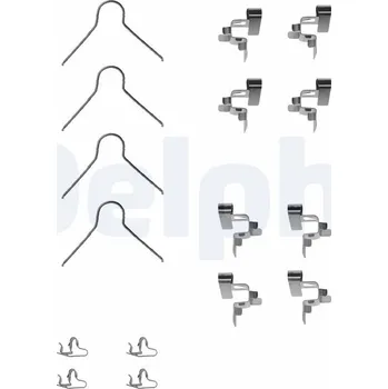 Přislušenství brzdového systému Sada příslušenství obložení kotoučové brzdy DELPHI LX0062