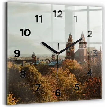 Hodiny Nástěnné hodiny Wallfluent žluté 30 cm