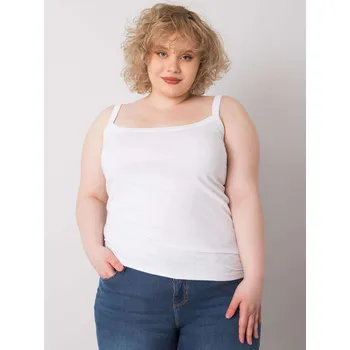 Bílý dámský nátělník -RV-TP-6324.10-white Velikost: 2XL