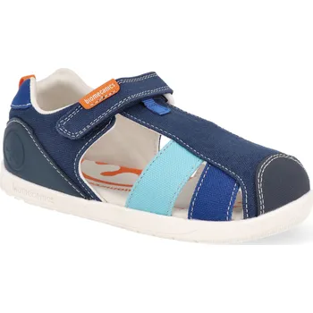 Dívčí sandály Barefoot dětské sandály Biomecanics - Pique Azul Marino modré Velikost: 26