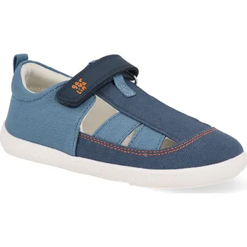 Dívčí obuv Barefoot dětské sandály Garvalín - Pique Petrol modré Velikost: 26