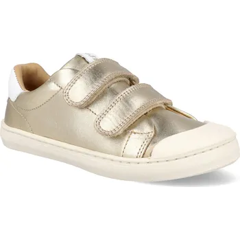 Barefoot dětské tenisky Tip Toey Joey - Ramp champagne/white zlaté Velikost: 34