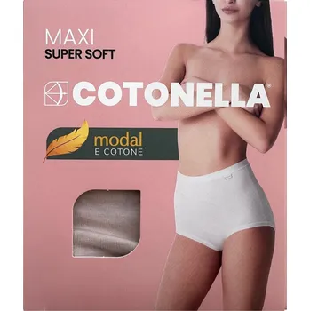 Kalhotky Kalhotky Cotonella ADD08 Maxi Modal M-3XL nero XXL