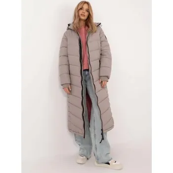Tmavě béžová péřová zimní bunda SUBLEVEL