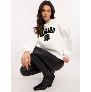 Dámská mikina Ecru dámská mikina oversize bez kapuce