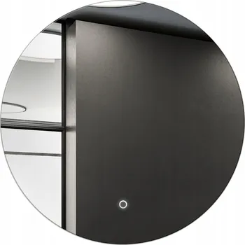 Zrcadlo Zrcadlo LED 50 cm kulaté bez rámu podsvícené broušené dotykový vypínač