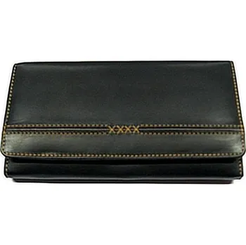 Deštník KROL 6091 dámská kožená peněženka černá