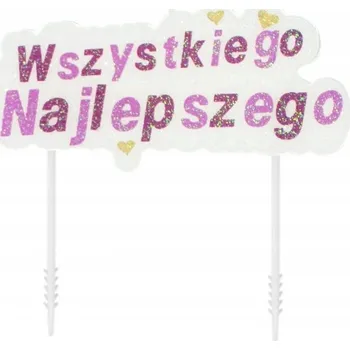 Svíčka Svíčka na dort Vše nejlepší Růžová