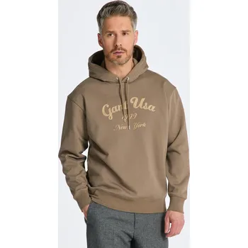Pánské oblečení MIKINA GANT GRAPHIC HOODIE DESERT BROWN