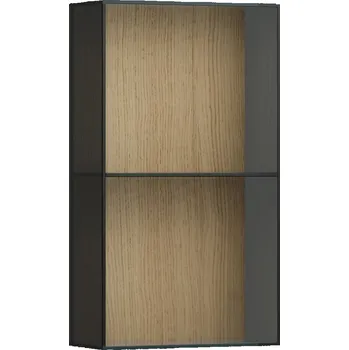 Koupelnový nábytek Arun - nízká skříňka, otevřená přední část, kouřové sklo 8 mm H4195101512501