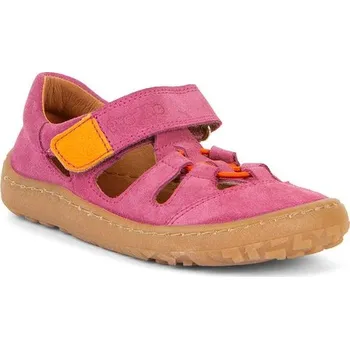 Dívčí obuv Dívčí barefoot sandály ELASTIC Fuxia Froddo G3150262-12 fuxia - 34