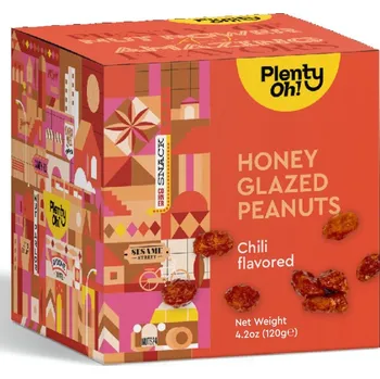 Sušené ovoce Glazované burské oříšky v medu s chilli Plenty Oh!