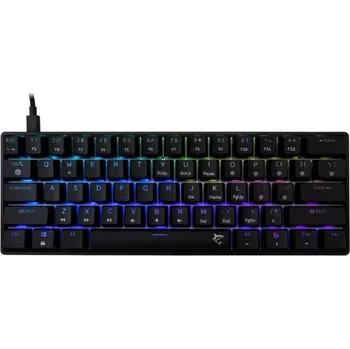 Klávesnice White Shark herní mechanická klávesnice SHINOBI 2 , US layout, modrý switch, černá (GK-004121)