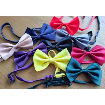 Motýlek Barevný saténový motýlek pro psa nebo kočku Barva: šedá