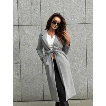 Dámský kabát Dámský kabát CLR034 - šedý - L