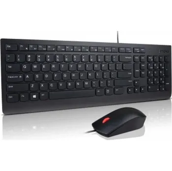 LENOVO klávesnice Essential Wired USB Keyboard + Mouse Set - USB, černá