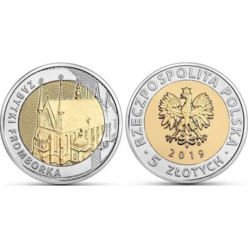 POLSKO. 5 złotych 2019. Zabytki Fromborka.
