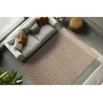 Koberec Kusový koberec Diamond Cut 800 taupe 80 x 150 cm