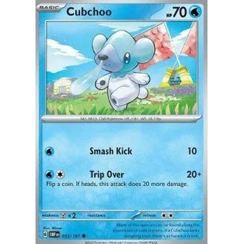 Sběratelská karetní hra Pokémon OBF 053/197 Cubchoo - Obsidian Flames Stav: Near Mint, Verze: REVERSE HOLO