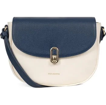 Dámská crossbody kabelka Hexagona Aurore - bílo-modrá