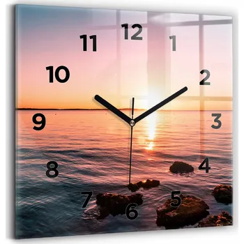 Hodiny Nástěnné hodiny Wallfluent oranžové 30 cm