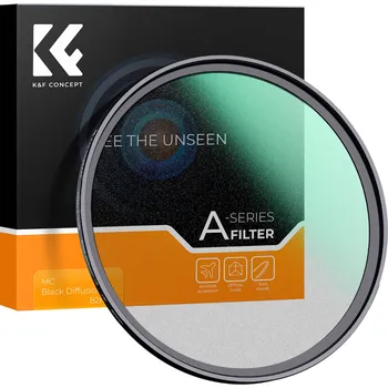K&F 52MM A Series Black Mist Filter 1/8, HD, Waterproof, German optics, Green Coating