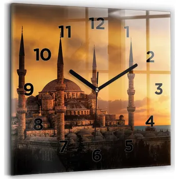 Hodiny Nástěnné hodiny Wallfluent oranžové 30 cm