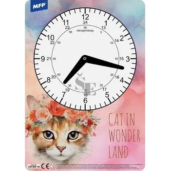 Školní hodiny A4 Kočka 5301196