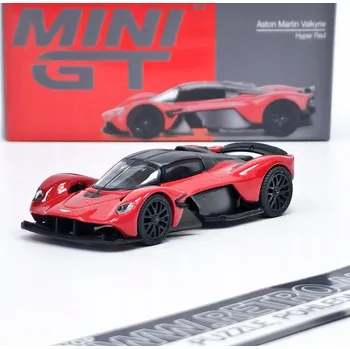 autíčko Aston Martin Valkyrie Hyper Red LHD - Mini GT 1:64