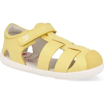 Dívčí sandály Barefoot dětské sandály Garvalín - Sauvage Vanila žluté Velikost: 23
