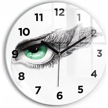 Hodiny Nástěnné hodiny Wallfluente černé 30 cm