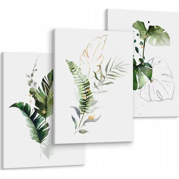 Obraz Obrazy do ložnice LISTY Monstera Akvarel 90x40