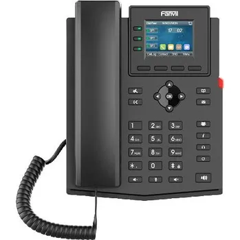 Stolní telefon Fanvil X303G SIP telefon, 2,4"bar.disp., 4SIP, dual Gbit, PoE