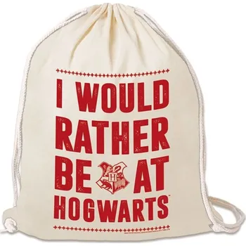 Logoshirt Vak na záda I would rather be at Hogwarts, Harry Potter