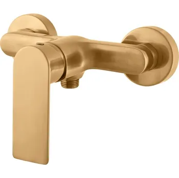 Vodovodní baterie RAV Slezák Swing Sprchová baterie, rozteč: 150 mm, páková, PVD, kartáčovaná zlatá SW181.5ZK