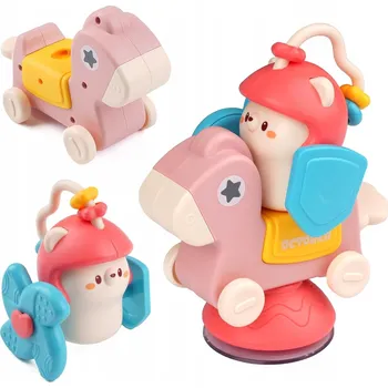 Hračka pro nejmenší Smyslový spinner s přísavkou Hračka na židličku Montessori pro děti