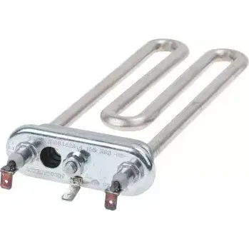  Topné těleso Bosch Siemens 185mm 200W - náhradní díl pro pračky (00650405) - celková délka 230mm s přírubou 80×28mm