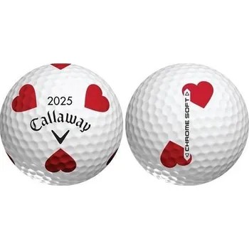 Golfový míček Callaway Chrome Soft Truvis HEARTS golfové míčky