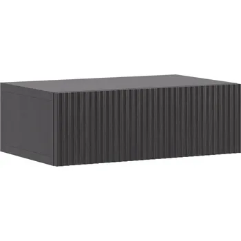 Noční stolek Noční stolek s závěsnou zásuvkou 50 cm Jasan Portland Černý