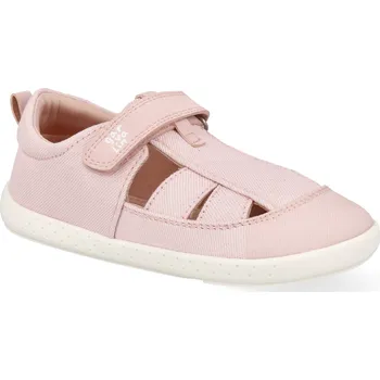 Dívčí sandály Barefoot dětské sandály Garvalín - Pique Metalizado Rosa růžové se třpytkami Velikost: 23