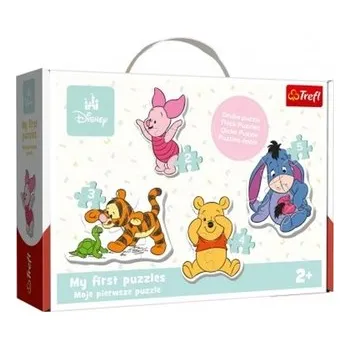 Baby puzzle Disney: Medvídek Pú 4v1 (2, 3, 4, 5 dílků)