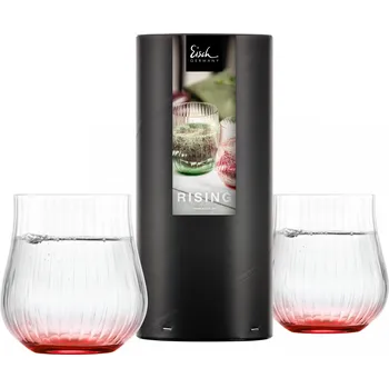 Sklenice Eisch 2 univerzální sklenice EISCH RISING, červené, v dárkové tubě