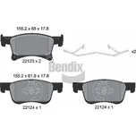 Sada brzdových destiček, kotoučová brzda BENDIX Braking BPD1277