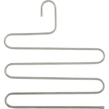 Věšák APT VĚŠÁK NA KALHOTY 5 PÁRŮ Stříbrná